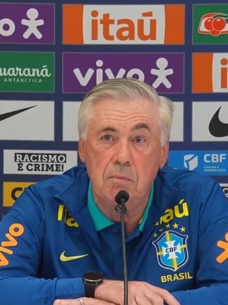 Carlo Ancelotti, técnico da seleção brasileira