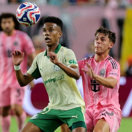 Estêvão em ação durante Inter Miami x Palmeiras