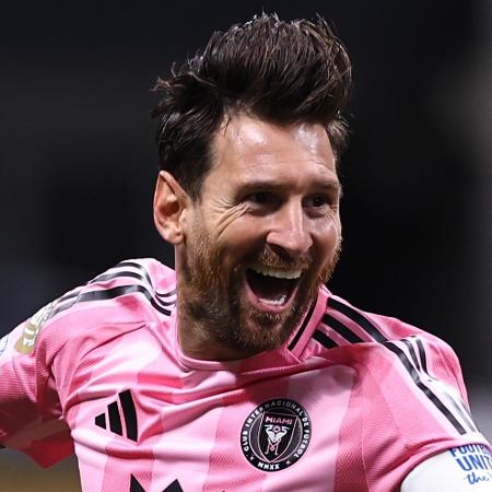 Messi comemora gol marcado pelo Inter Miami contra o Porto no Mundial de Clubes