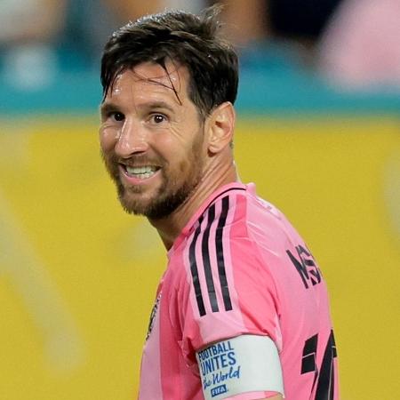 Messi durante jogo entre Inter Miami e Al Ahly no Mundial de Clubes Messi durante jogo entre Inter Miami e Al Ahly no Mundial de Clubes