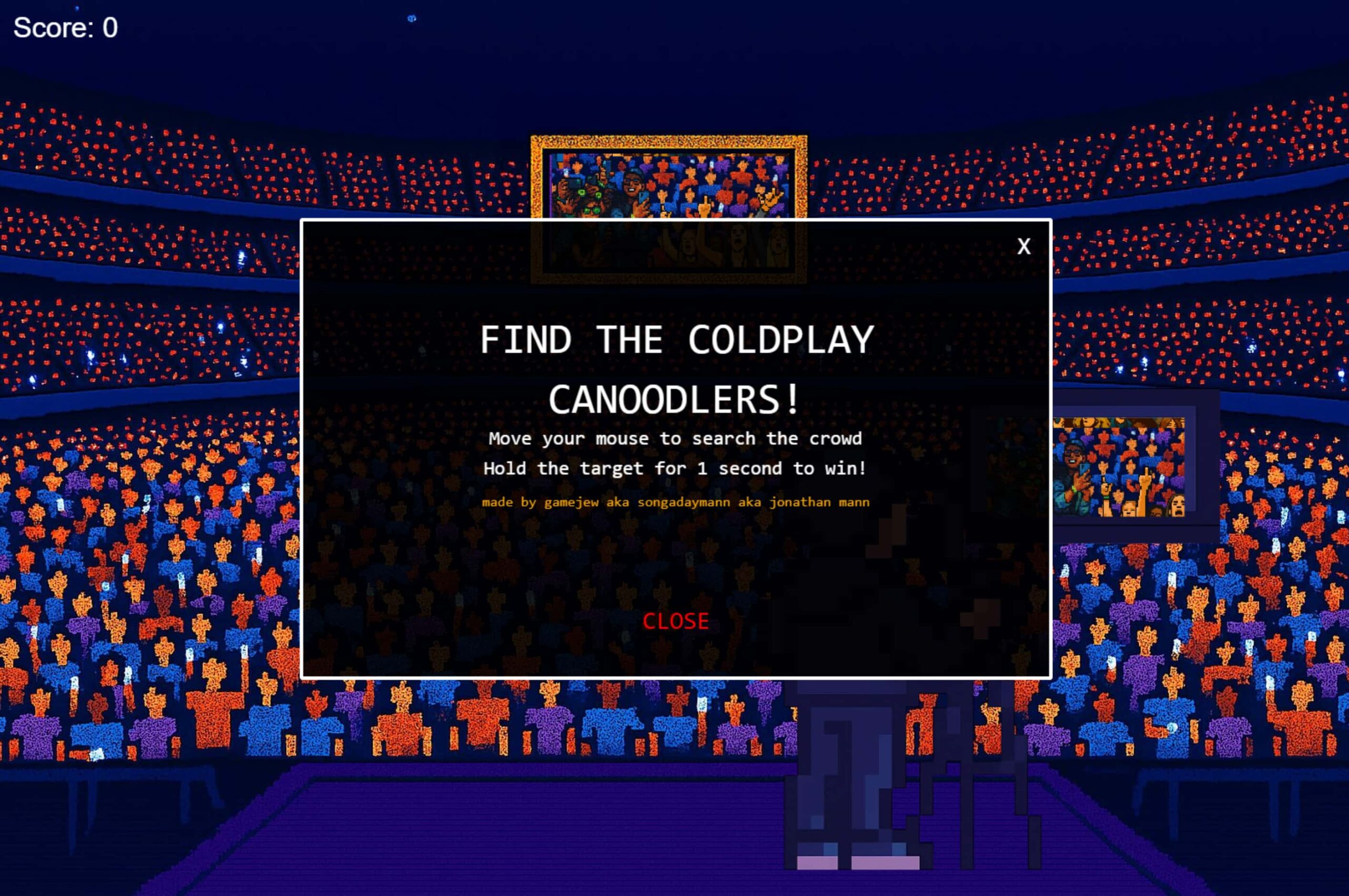 Coldplay Canoodlers Gameplay