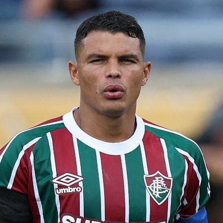 Thiago Silva, zagueiro do Fluminense, durante jogo contra o Al-Hilal no Mundial