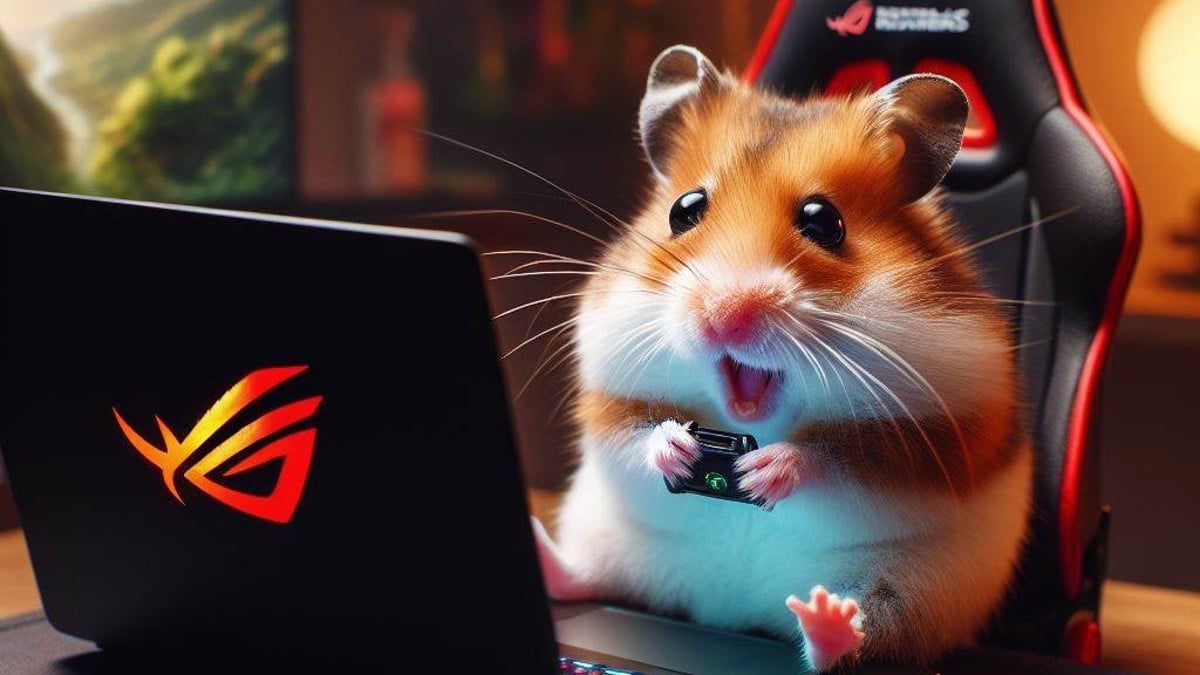 Hamster Asus Rog Gameplay April Fools