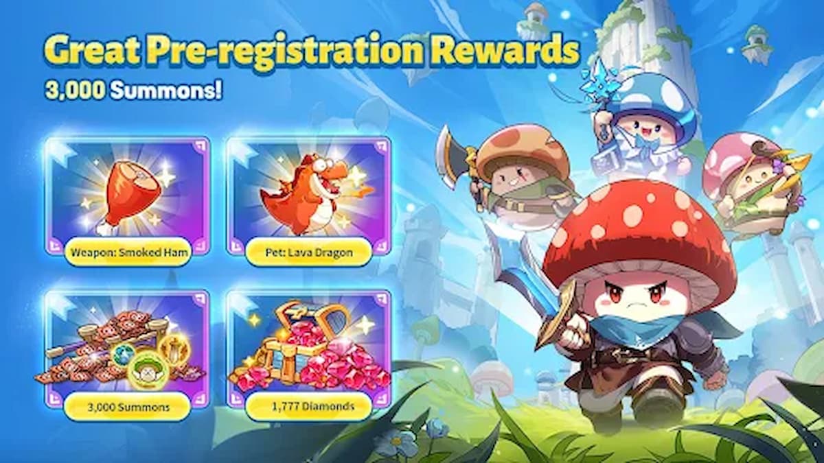 Legend Of Mushroom Pre Registration Rewards With Mushies