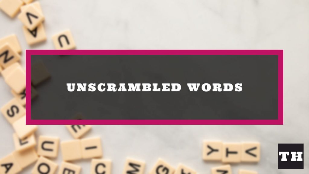 Featured Unscrambled Words Default