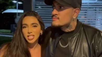 MC Bin e Giovanna reatam romance fora do BBB 24 e têm Tadeu Schmidt como cupido