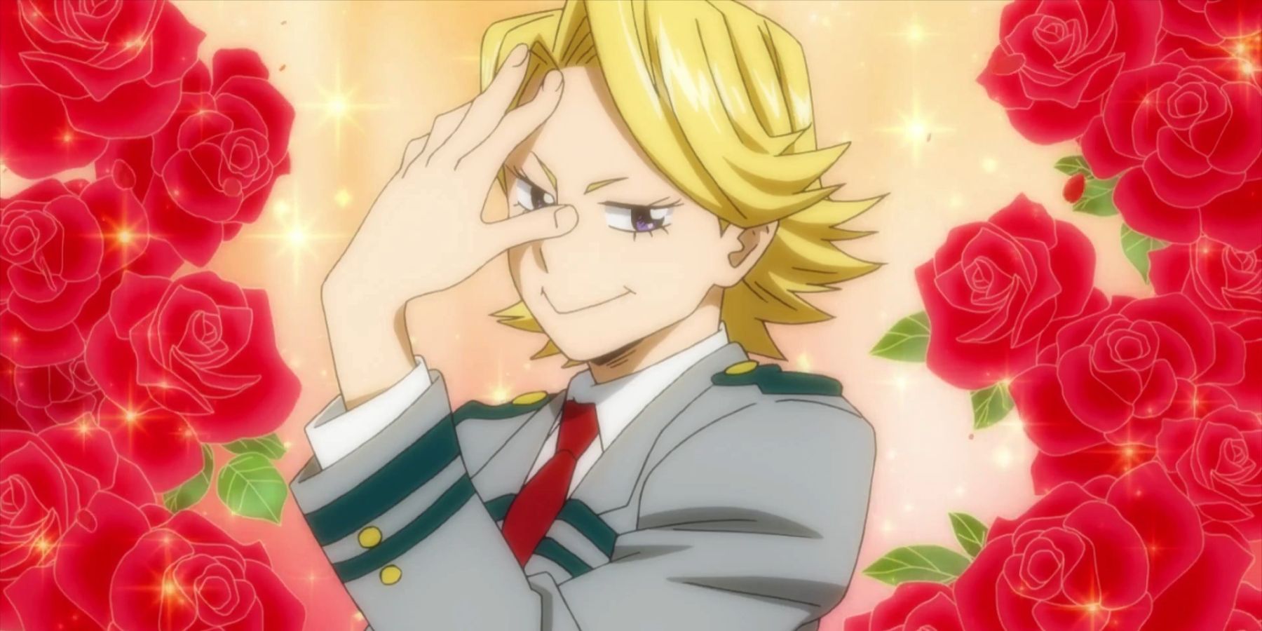 Yuga Aoyama posing in My Hero Academia