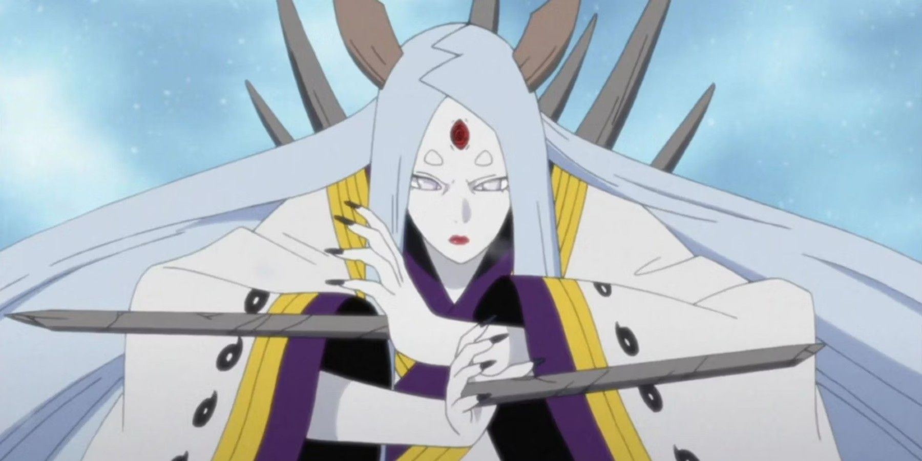 kaguya otsutsuki Using The  All-Killing Ash Bones Juts In Naruto