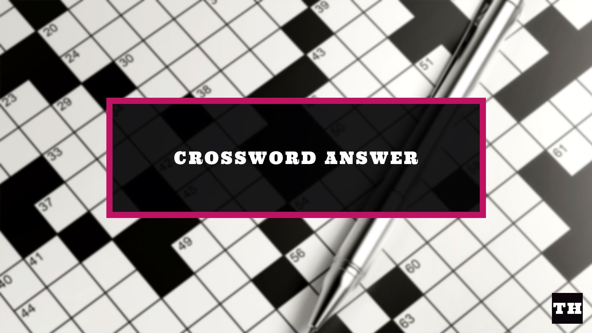 Featured Crossword Answer 2