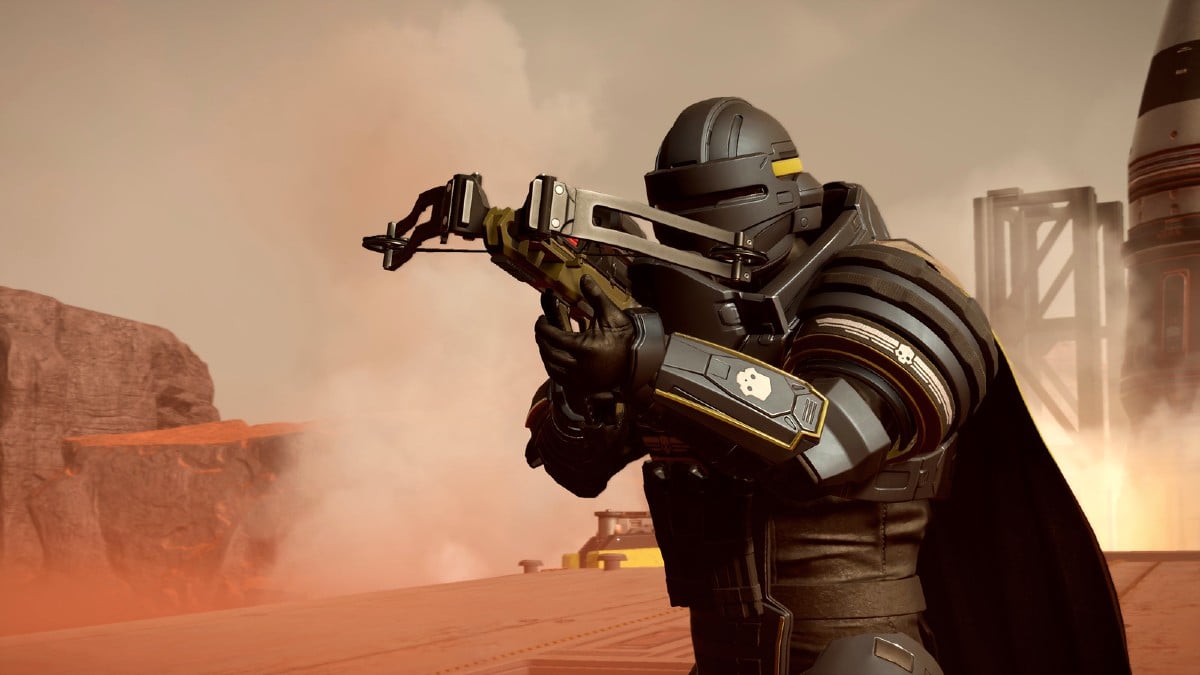 Helldivers 2 Aiming Weapon