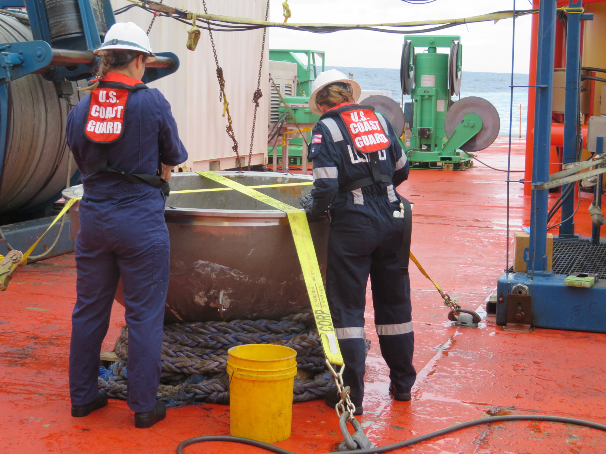 Coast Guard engineers examine Titan sub