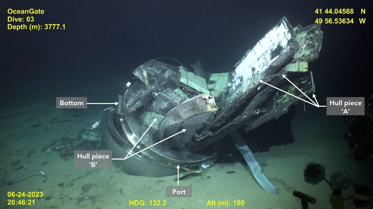 NTSB identifies anomalies in hull of OceanGate's Titan sub