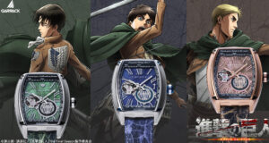 Attack on Titan lança relógios de edição limitada inspirados em Eren, Levi e Erwin