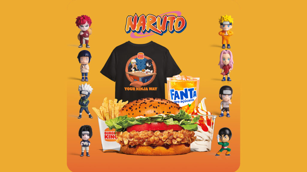 Naruto chegou à Burger King em Portugal com figuras e T-shirt