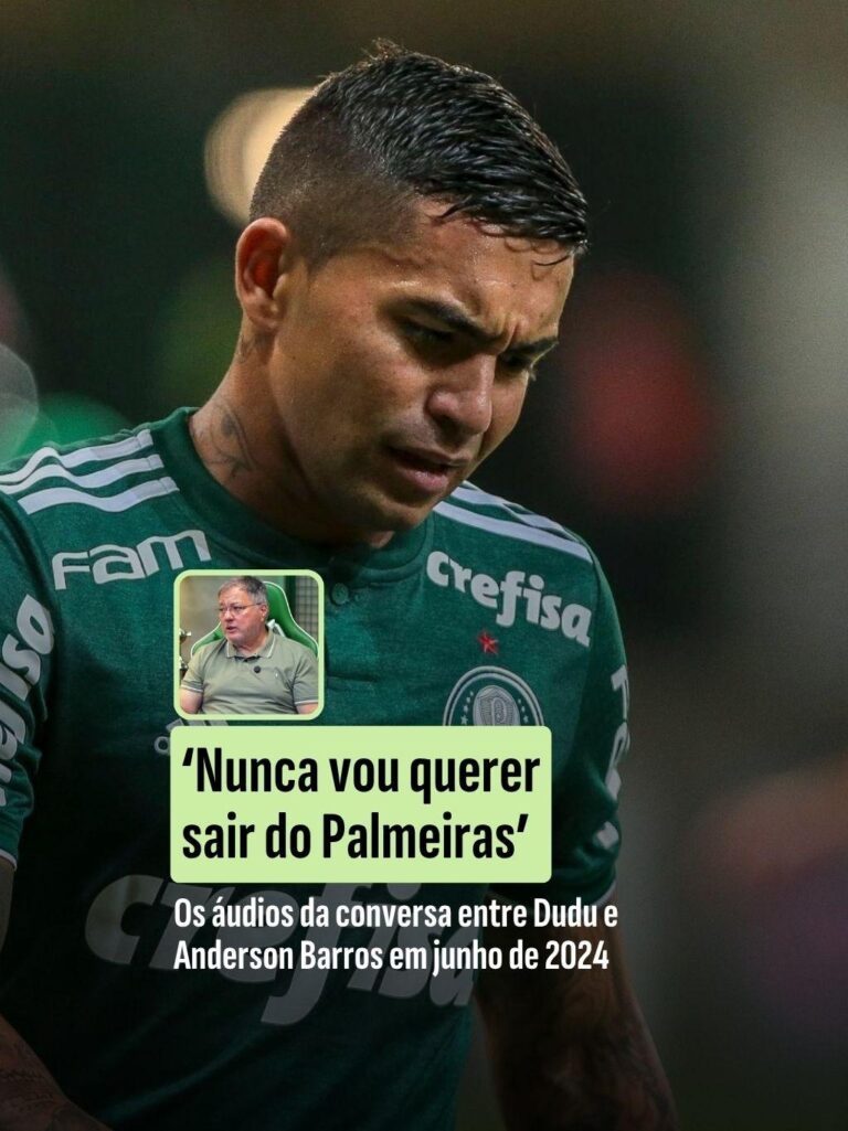 Futebol Palmeiras: ouça áudios exclusivos da conversa entre Dudu e Anderson