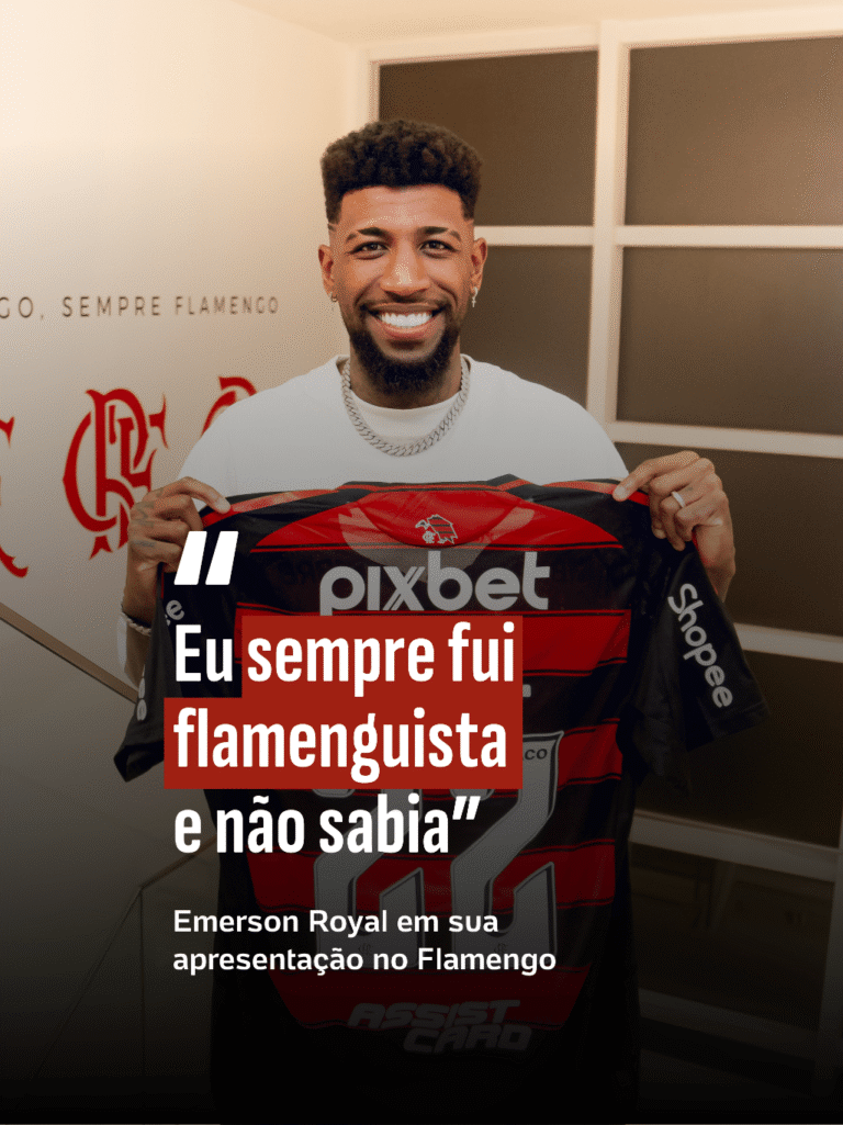 ‘Sempre fui flamenguista e não sabia’: Emerson Royal é apresentado no Fla