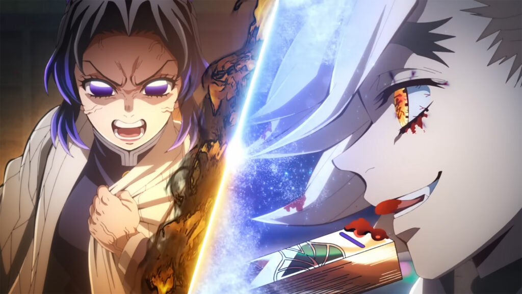 Demon Slayer revela novo trailer com combate épico entre Shinobu e Doma