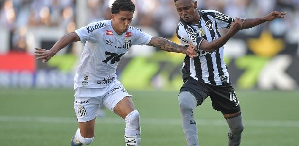 Botafogo e Santos empatam com o gol mais rápido do Brasileirão