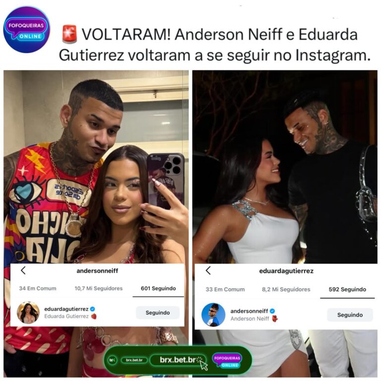 Surpresas! Depois de alguns desentendimentos essa semana, Anderson Neiff e Edu…