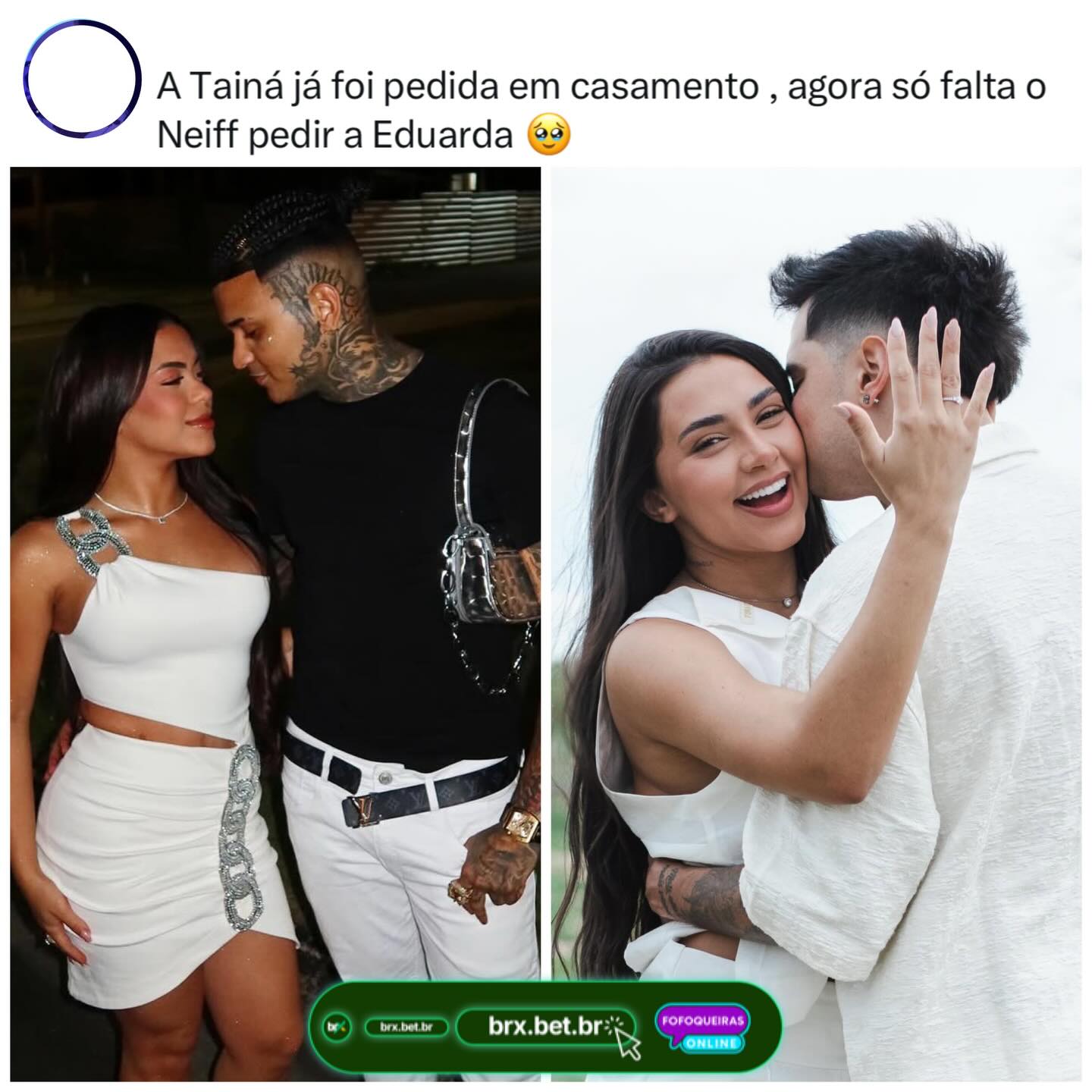 Está a caminho? Após o pedido de casamento de Victor a Tainá, uma internauta... 1 1764103759 590408549 18499755973076253 4346658789247108771 n