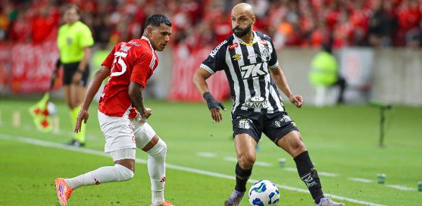 Inter acumula gols perdidos, e Santos busca empate com ajuda de Vojvoda