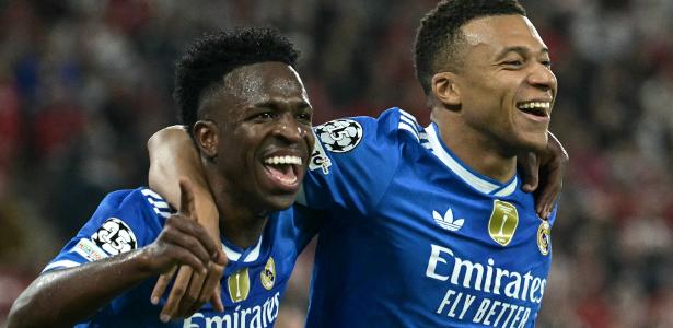 Mbappé brilha com 4 gols e Real derrota Olympiacos; Vini, o garçom!