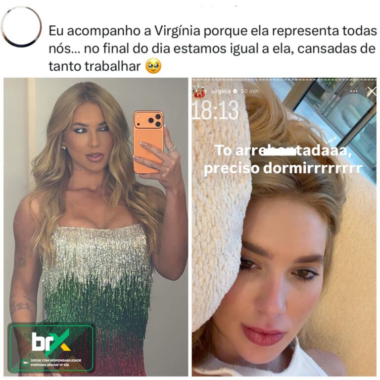 Uma internauta comentou na rede vizinha que acompanha a Virg… no Instagram.