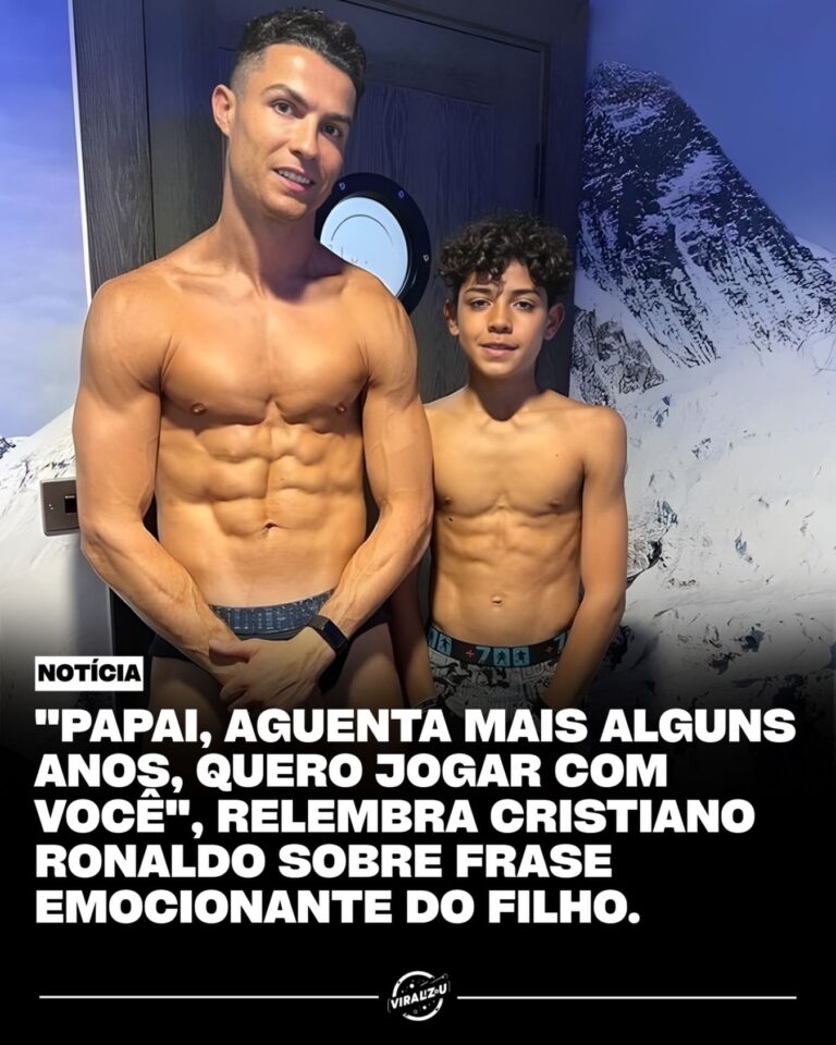 Cristiano Ronaldo recorda momento emocionante com o filho e fãs se encantam