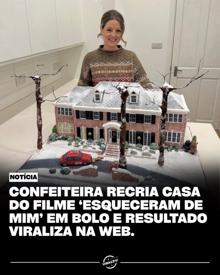 Confeiteira britânica transforma famosa casa de Es… em doce.