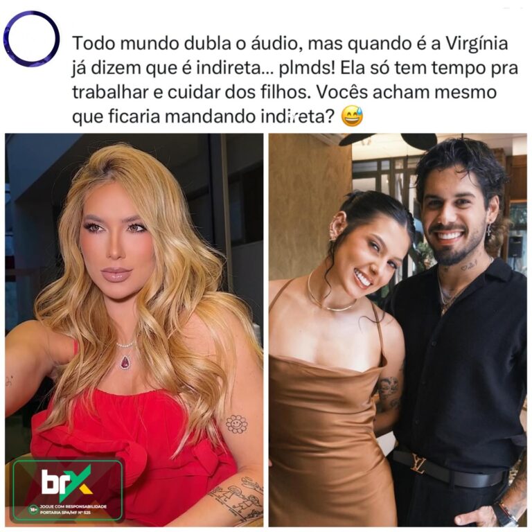 Eita! Virgínia compartilha trend em rede vizinha (veja 2 posts atrás)