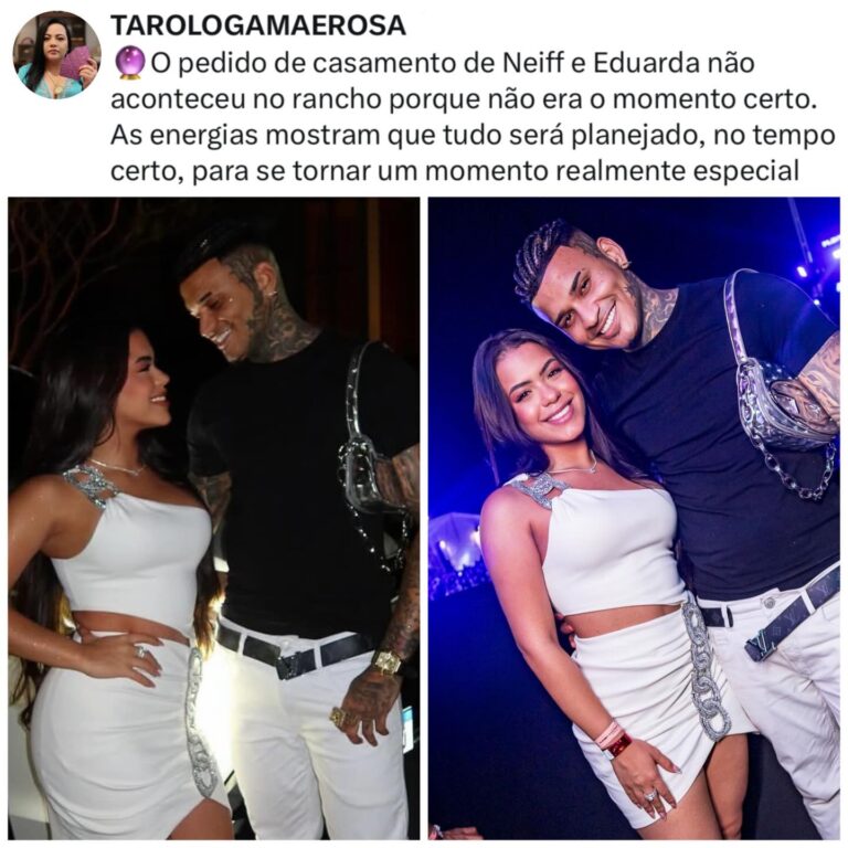 Tarologa Gamaerosa revela que o pedido de casamento de Neiff e Eduarda não foi…