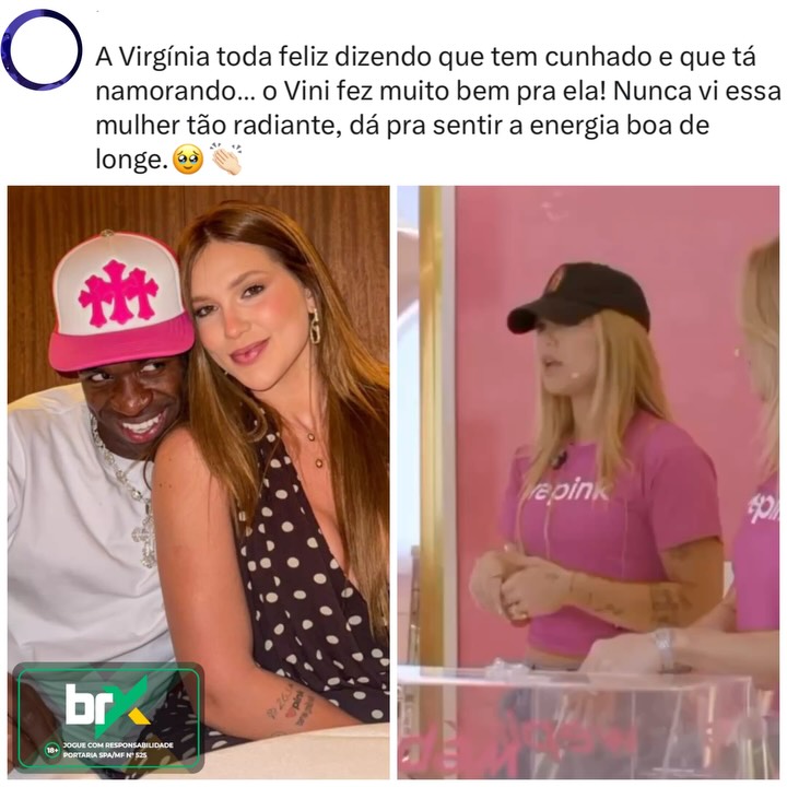 NAMORANDO! Virgínia revela que estará na festa durante a live hoje…
