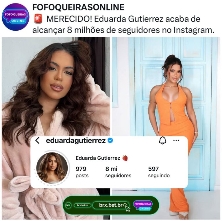 Eduarda Gutierrez, influenciadora de Recife, atinge 8 milhões!