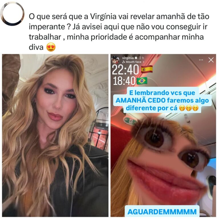 Virgínia está voltando ao Brasil após temporada em Madrid!