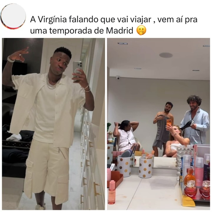 Madrid: Virgínia compartilha story com mãe do Vini Jr. sobre…