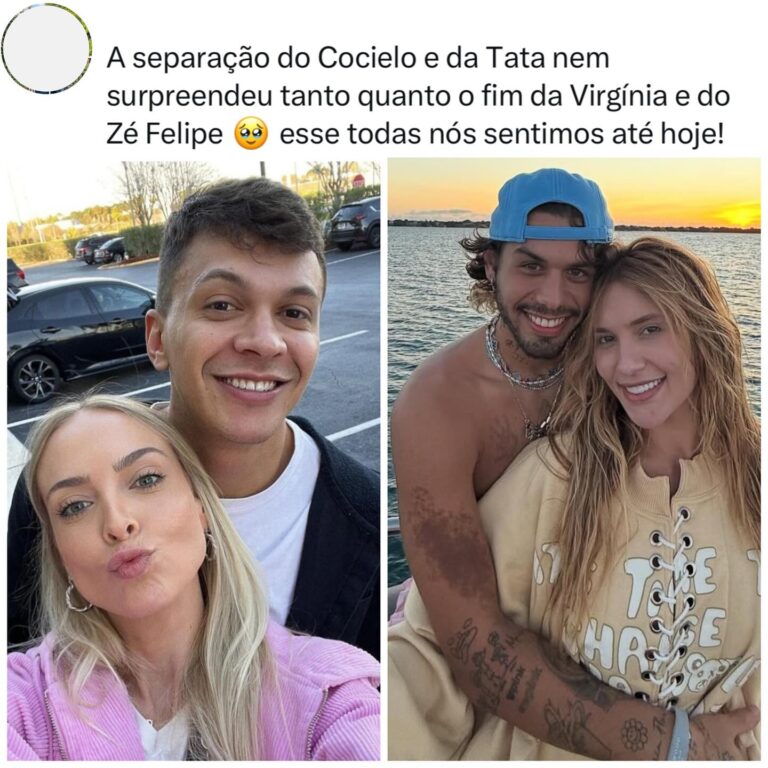 Separação de Júlio Cocielo e Tata Estaniecki gera comentários na web