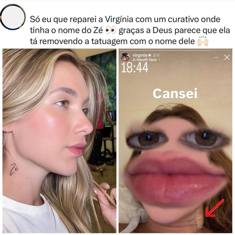 Eita! Internautas notam curativo em Virgínia em local inusitado…