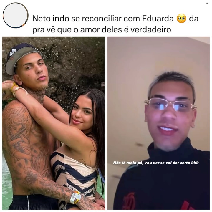Reconciliação? Neto Annes faz as pazes com Eduard em stories!