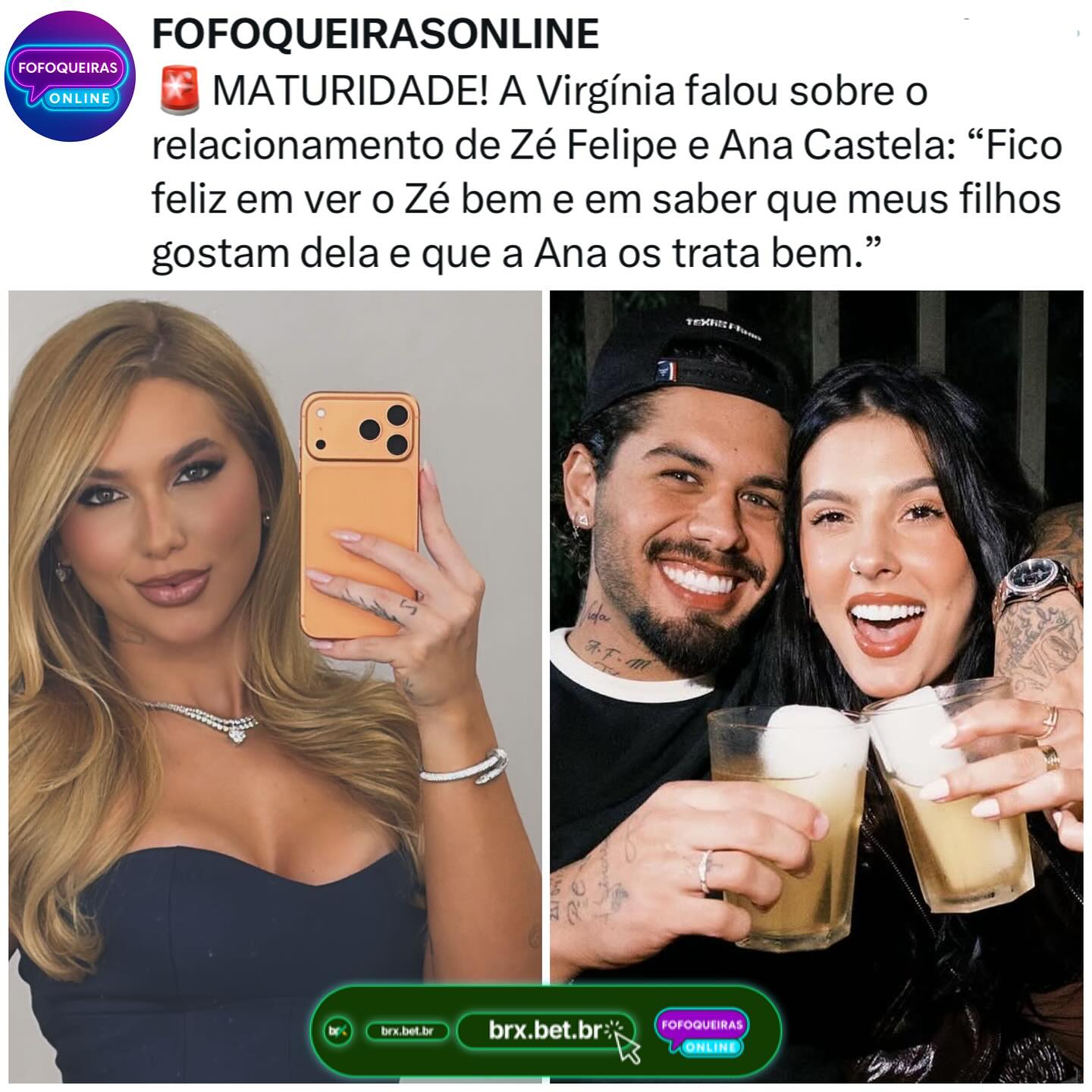 Maturidade! Virgínia rompeu o silêncio sobre o relacionamento com Zé Fel. 1 582434935 18497814622076253 2900015223270142179 n